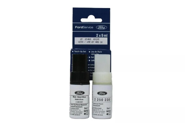 Lackstift Stahl Grau + Klarlack je 9ml