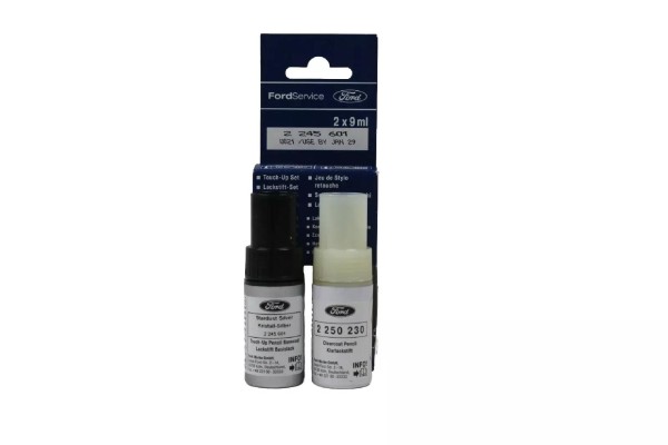 Lackstift Kristall-Silber-Metallic + Klarlack je 9ml